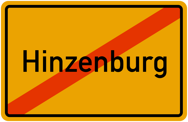 Ortsschild Hinzenburg