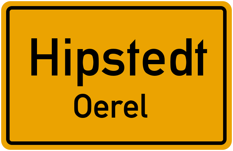 Ortsschild Hipstedt