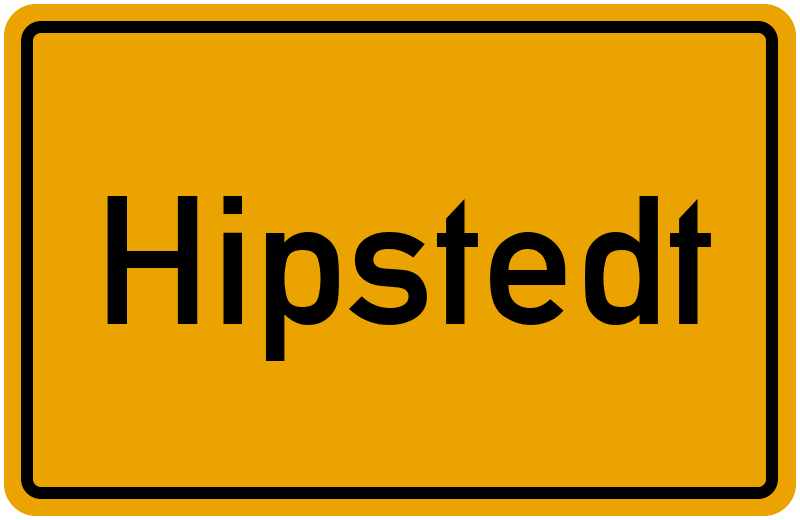 Ortsschild Hipstedt