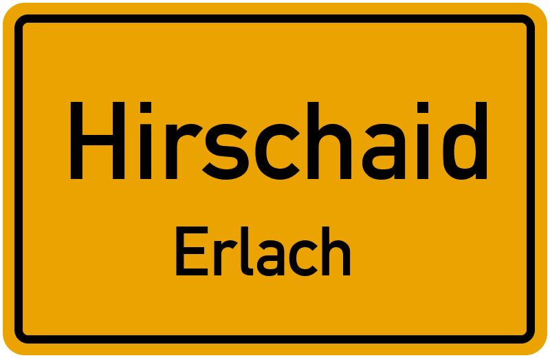 Ortsschild Hirschaid