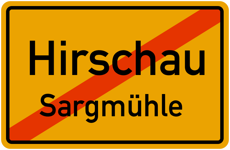 Ortsschild Hirschau