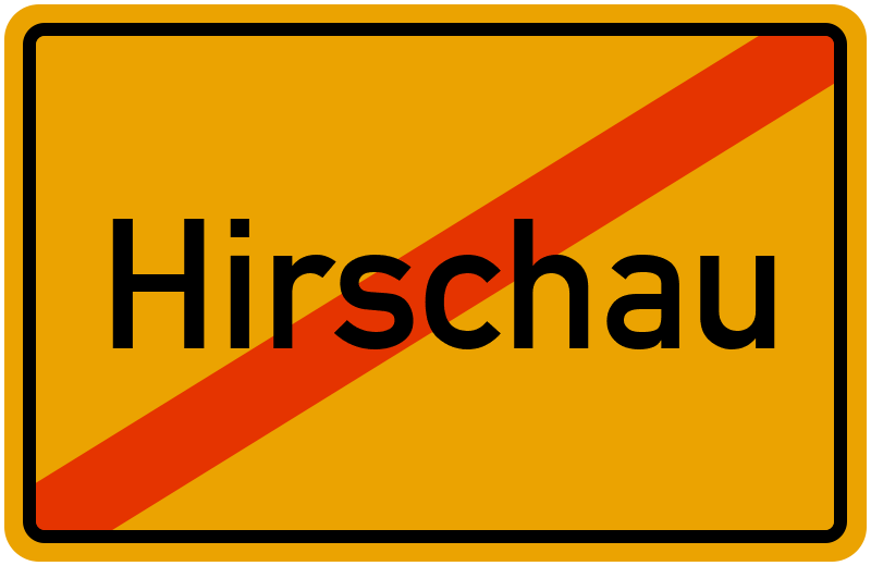 Ortsschild Hirschau