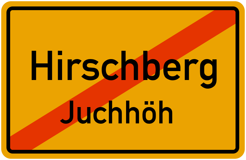 Ortsschild Hirschberg