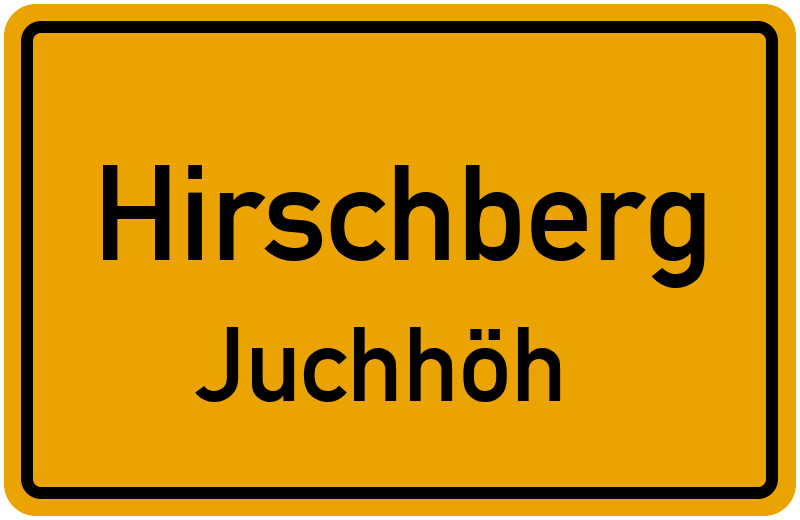 Ortsschild Hirschberg