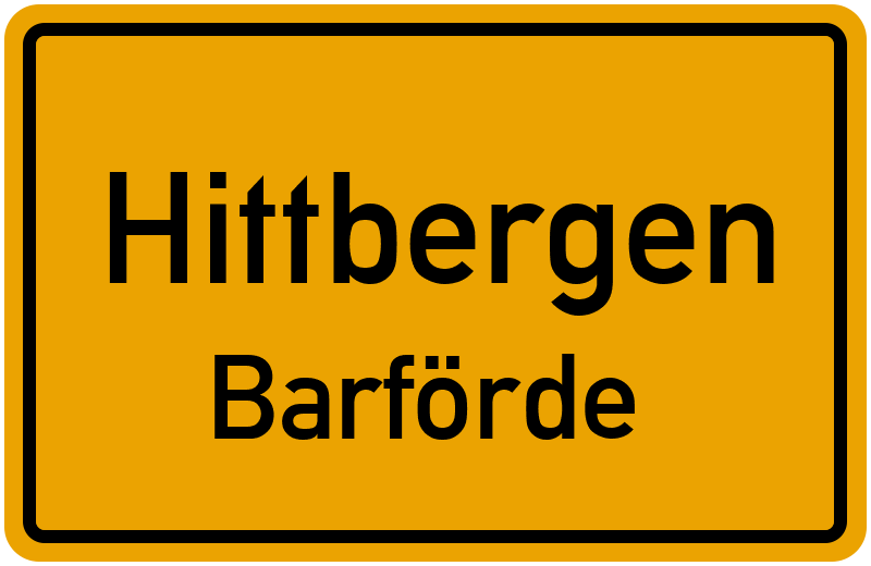Ortsschild Hittbergen