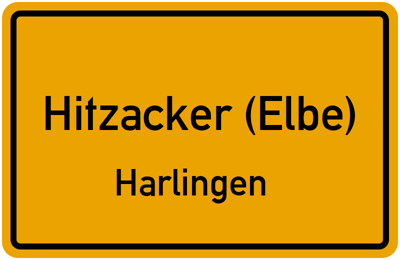 Ortsschild Hitzacker (Elbe)