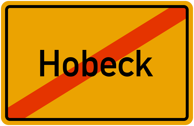 Ortsschild Hobeck