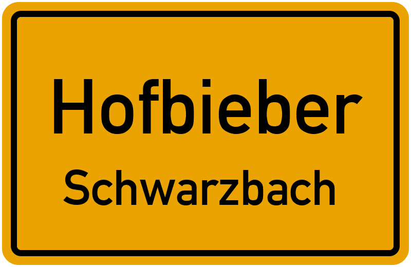 Ortsschild Hofbieber