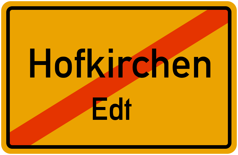 Ortsschild Hofkirchen