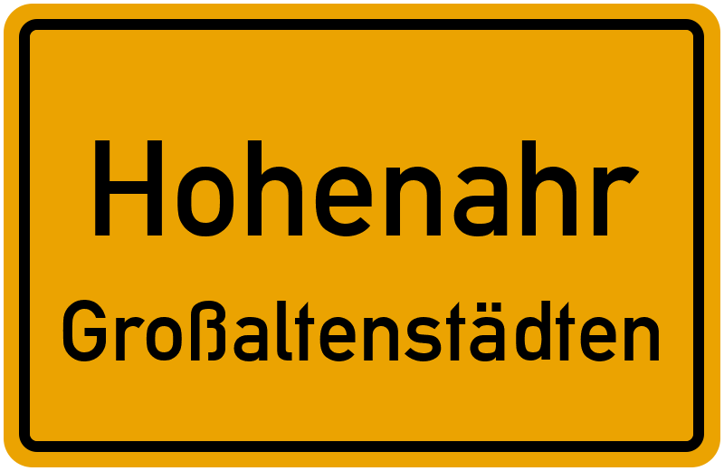 Ortsschild Hohenahr