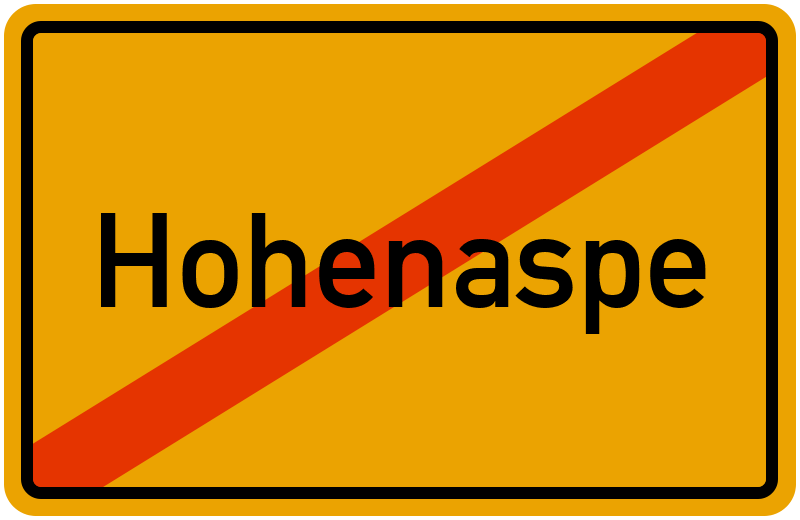 Ortsschild Hohenaspe