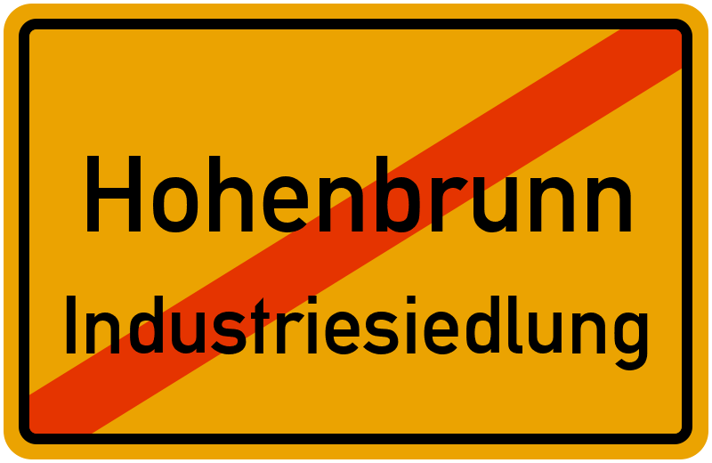 Ortsschild Hohenbrunn