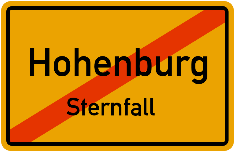 Ortsschild Hohenburg