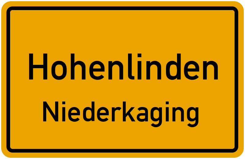 Ortsschild Hohenlinden