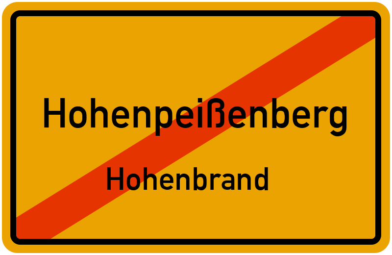 Ortsschild Hohenpeißenberg