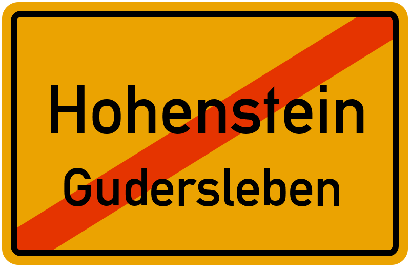Ortsschild Hohenstein