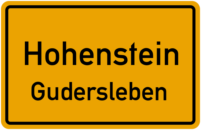 Ortsschild Hohenstein