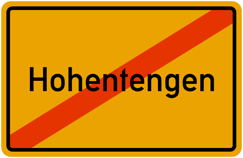 Ortsschild Hohentengen