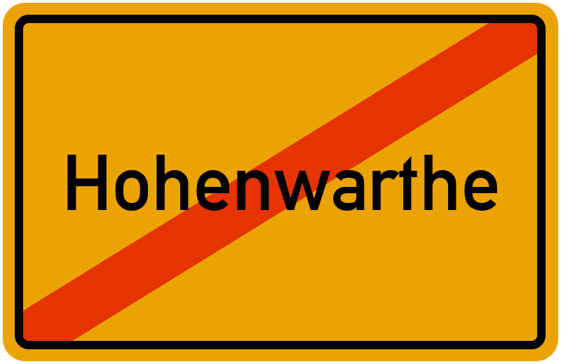 Ortsschild Hohenwarthe