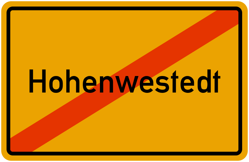 Ortsschild Hohenwestedt