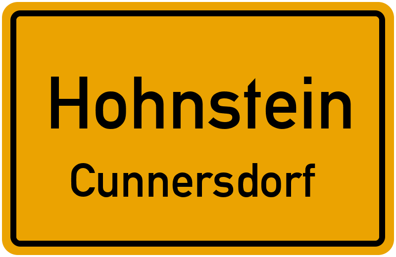 Ortsschild Hohnstein