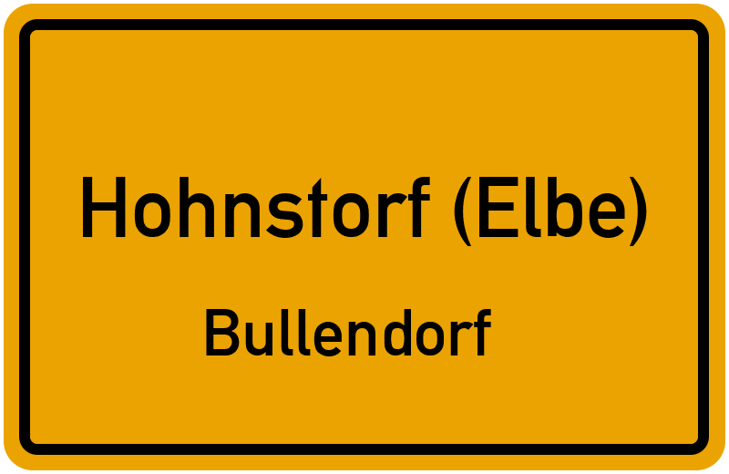 Ortsschild Hohnstorf (Elbe)