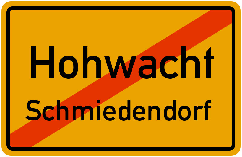 Ortsschild Hohwacht