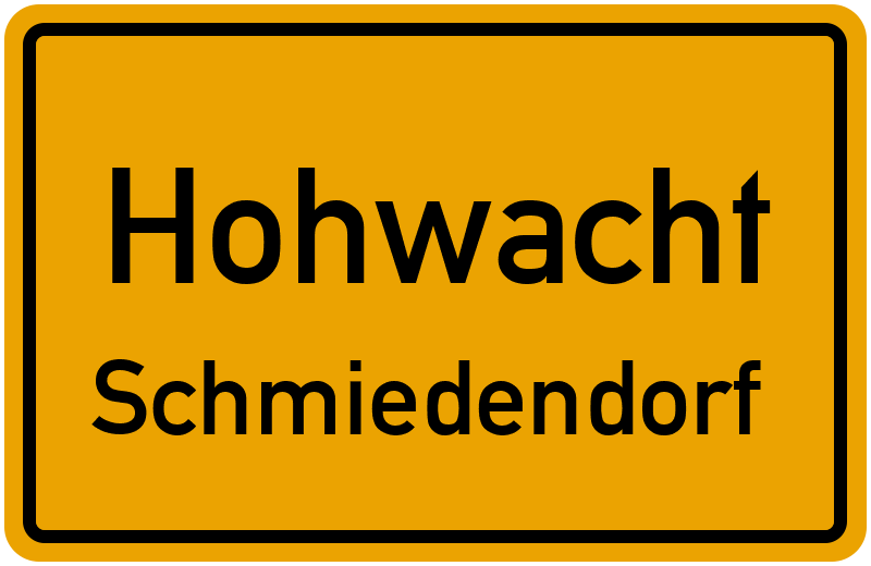 Ortsschild Hohwacht