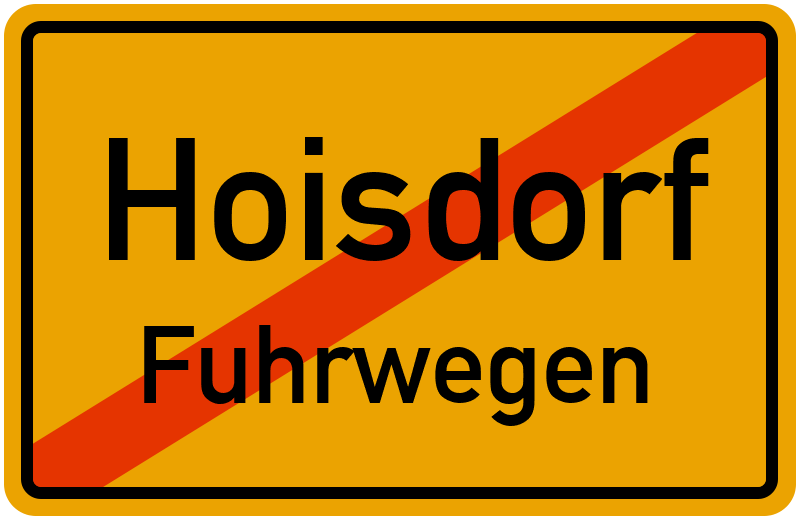 Ortsschild Hoisdorf