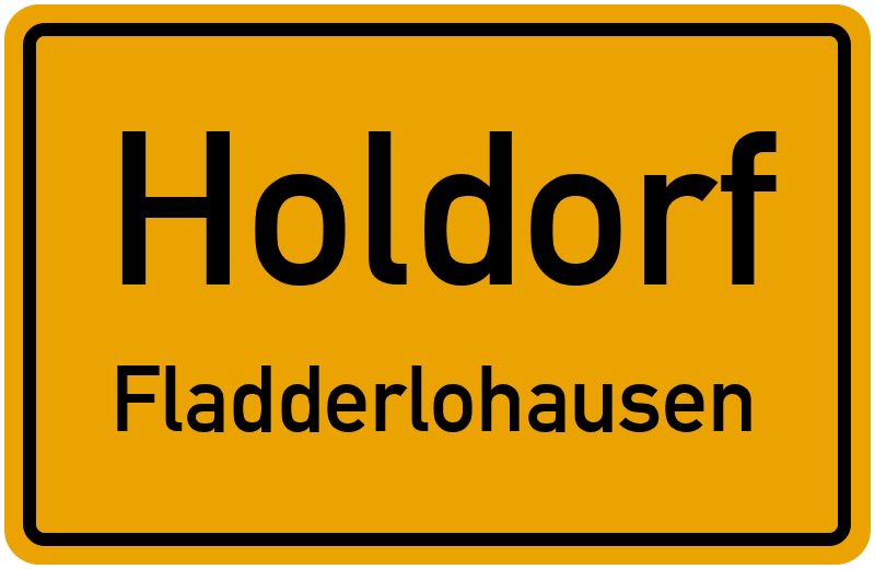 Ortsschild Holdorf