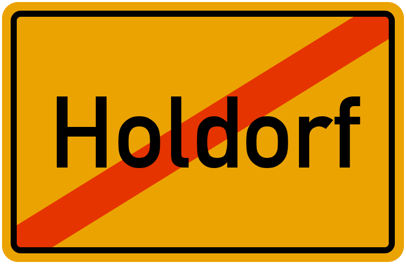 Ortsschild Holdorf