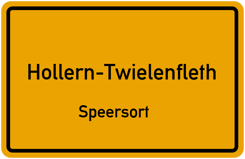 Ortsschild Hollern-Twielenfleth