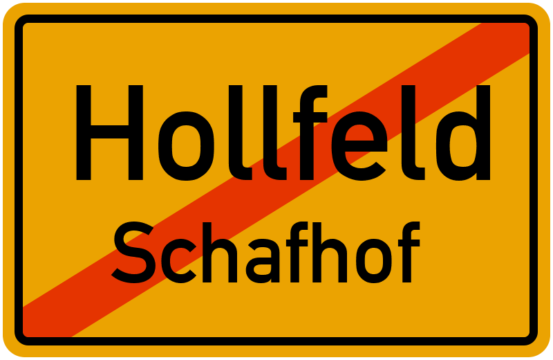 Ortsschild Hollfeld