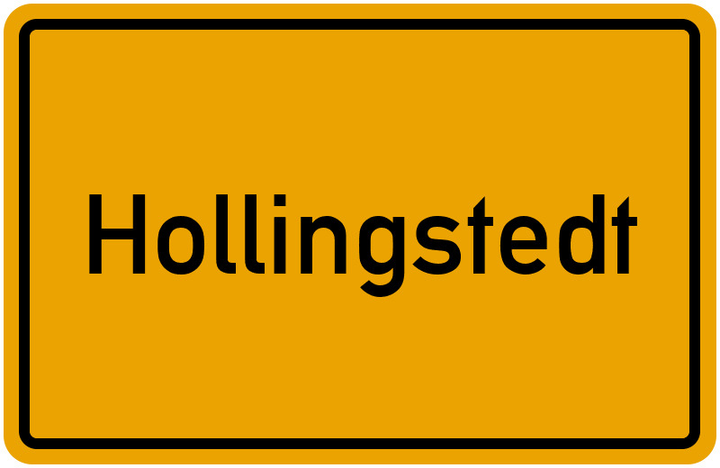 Ortsschild Hollingstedt