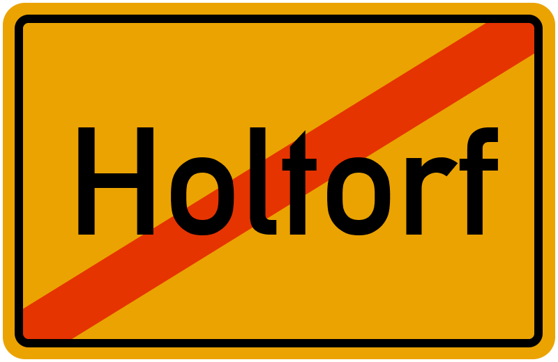 Ortsschild Holtorf