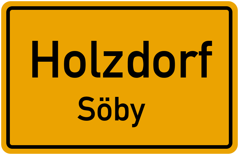 Ortsschild Holzdorf