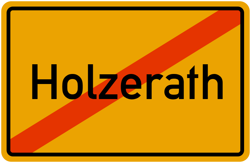 Ortsschild Holzerath