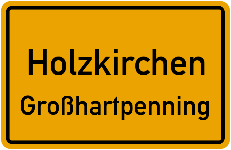 Ortsschild Holzkirchen