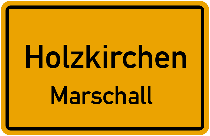 Ortsschild Holzkirchen