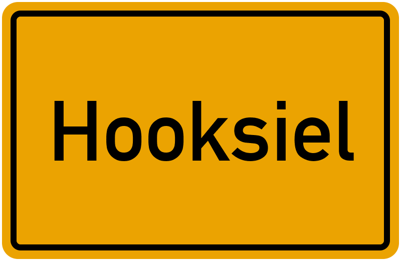 Ortsschild Hooksiel