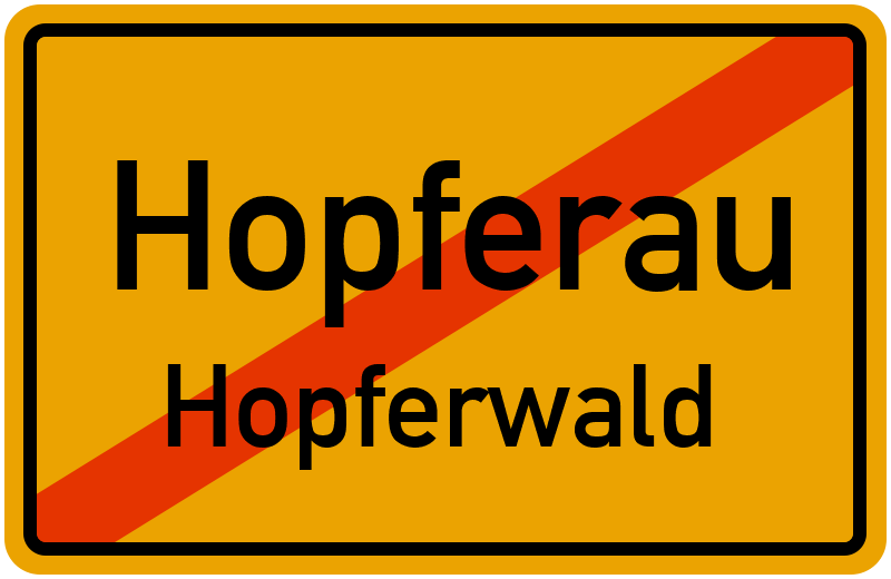 Ortsschild Hopferau