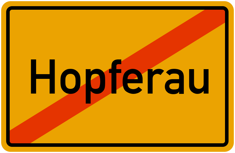 Ortsschild Hopferau