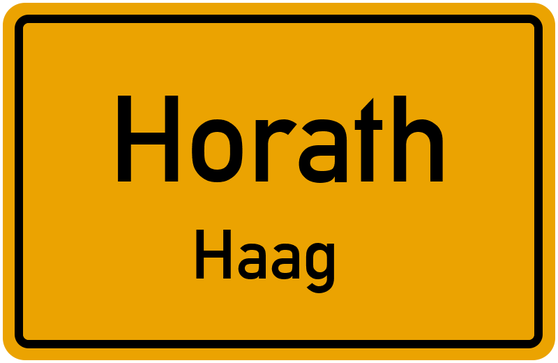 Ortsschild Horath