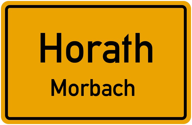 Ortsschild Horath