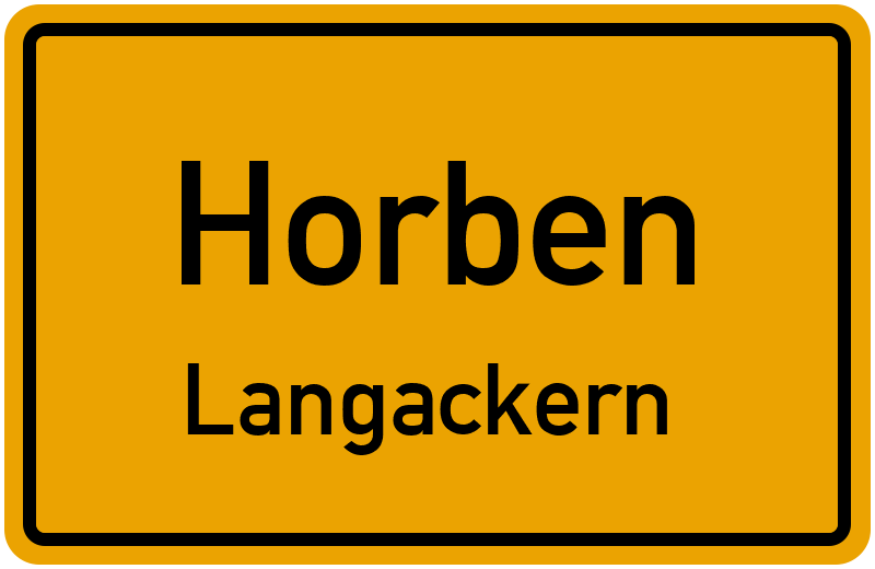 Ortsschild Horben