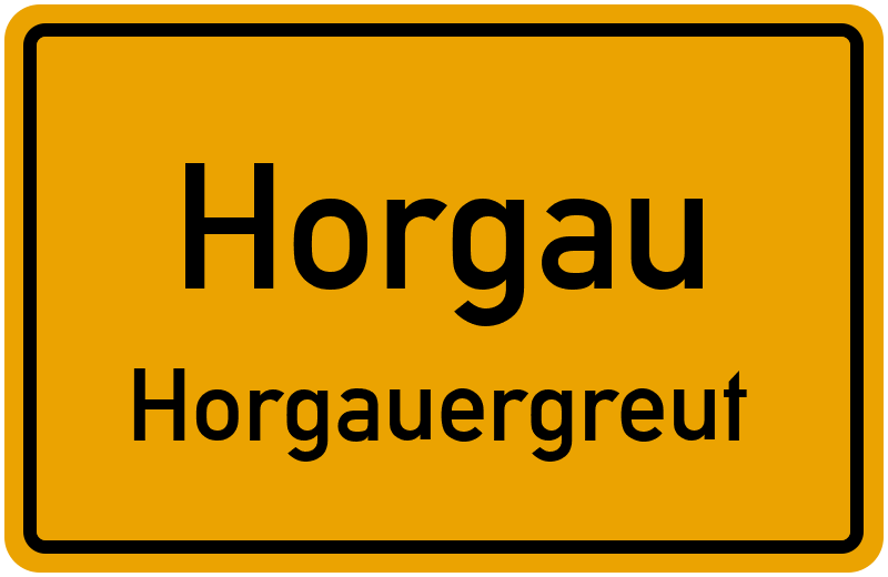 Ortsschild Horgau