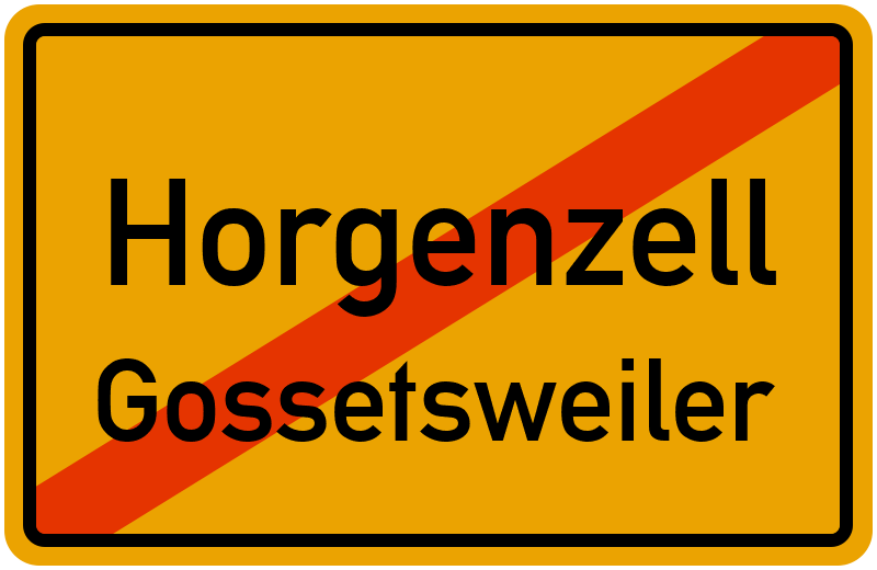 Ortsschild Horgenzell