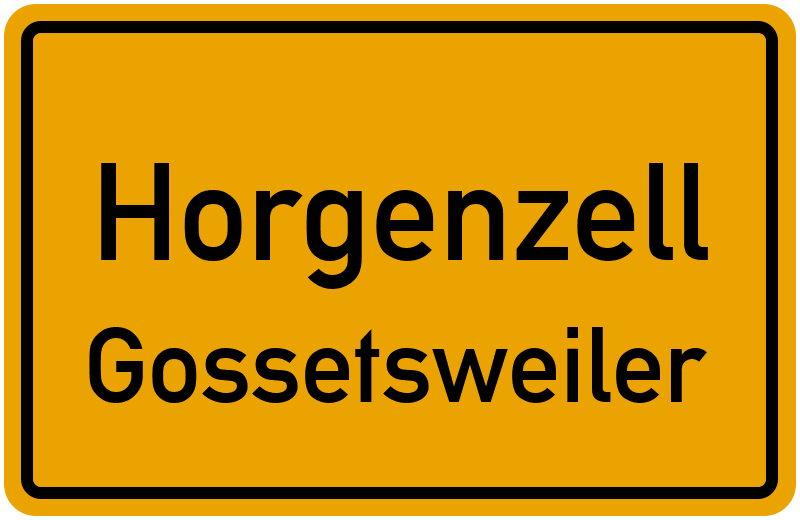 Ortsschild Horgenzell