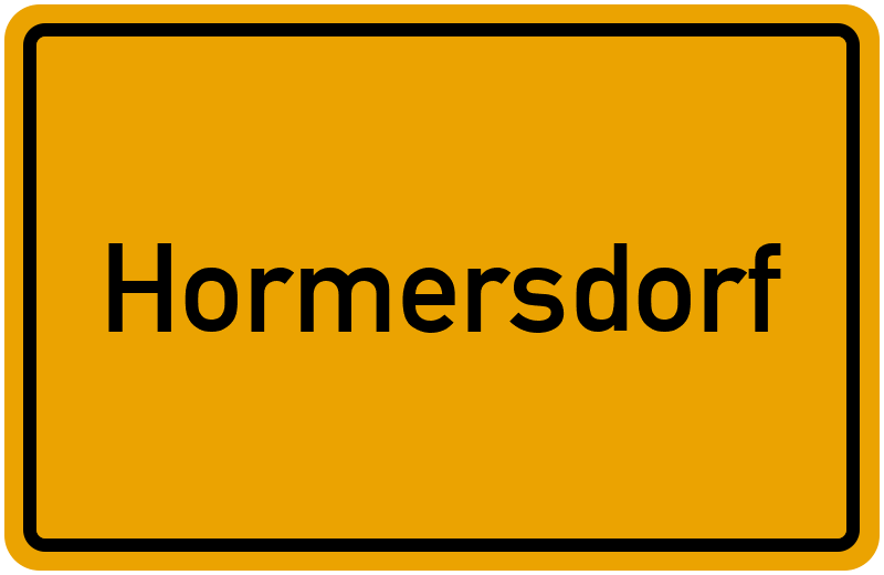 Ortsschild Hormersdorf