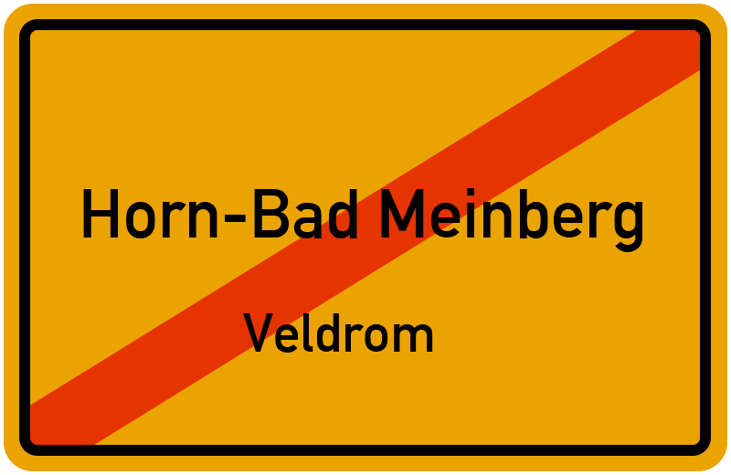 Ortsschild Horn-Bad Meinberg